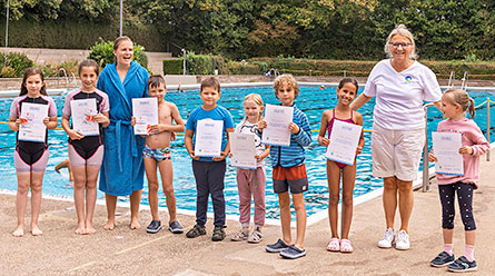 Erolgreiche Kinderschwimmkurse